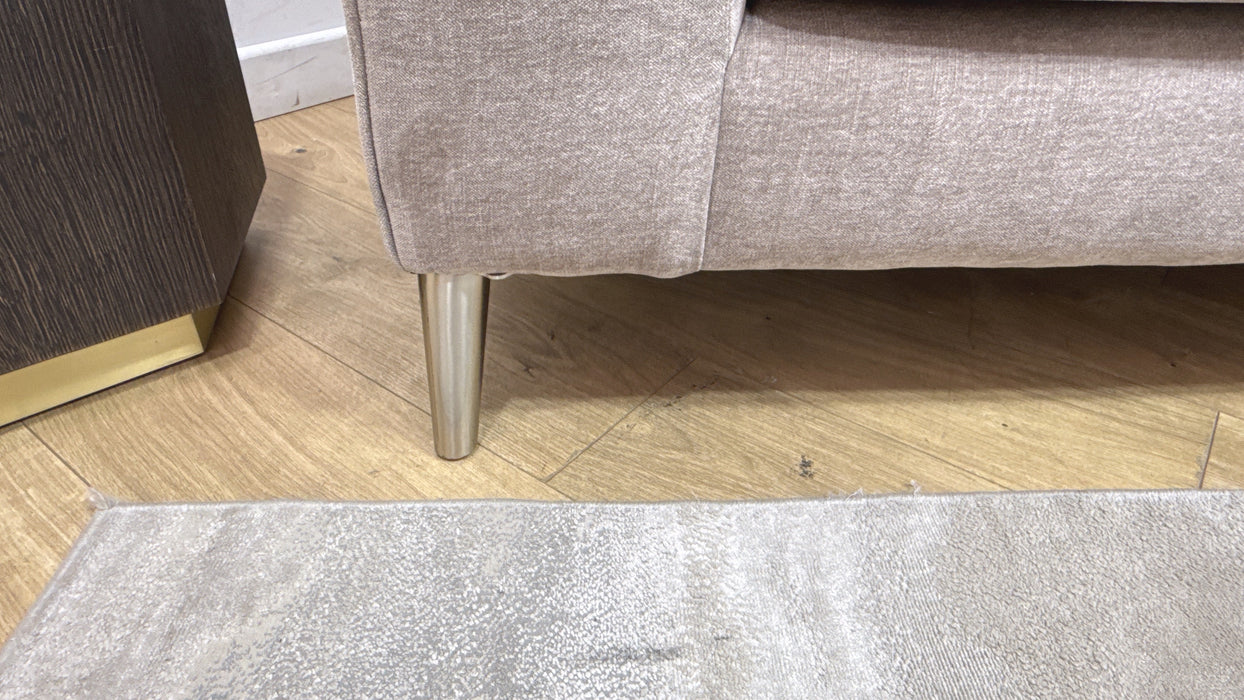 Sofology Mayfair Fabric 3 Seater Foam Seats in Soft Chenille Wicker