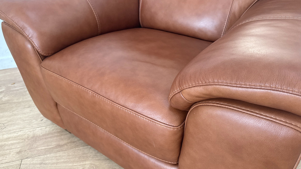 Sofology The Santina Chair in Relaxed Soft Leather Tan