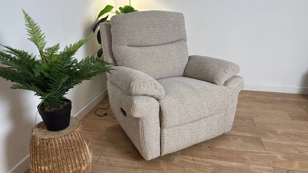 DFS The Tamla Fabric Recliner Chair on Florence Beige