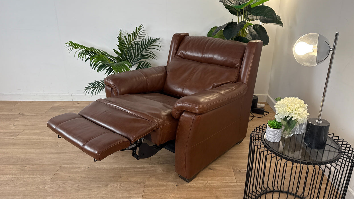 Bentley Leather Power Recliner