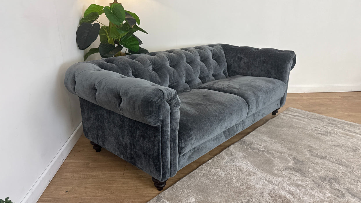 Sofology Kensington Fabric 3 Seater in Charcoal All Over