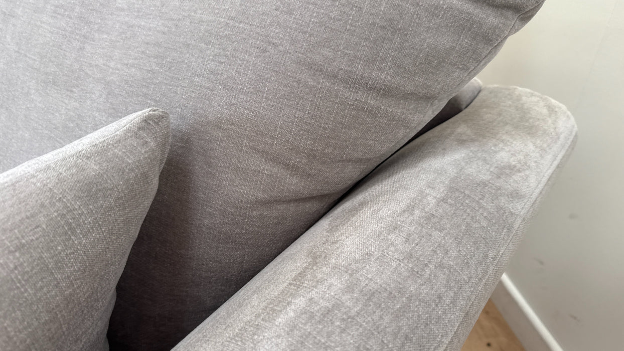 Sofology Calista Fabric Swivel Chair in Calista Soft Chenille Silver