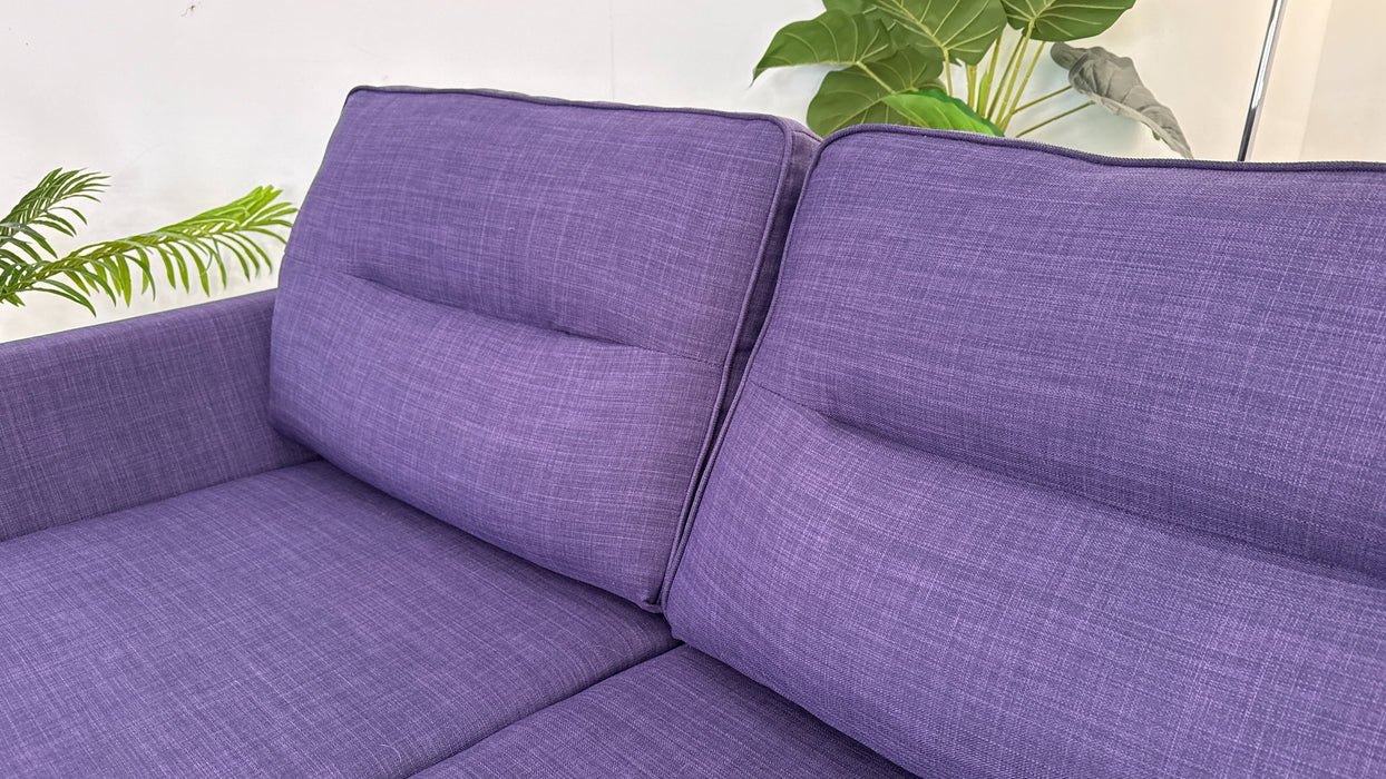 Hetty 2 Seater - Fabric Sofa - Linoso Purple