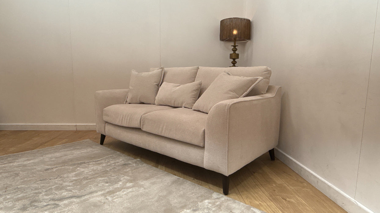 Sofology Mayfair Fabric 2 Seater Foam Seats in Linen Look Chenille Mist
