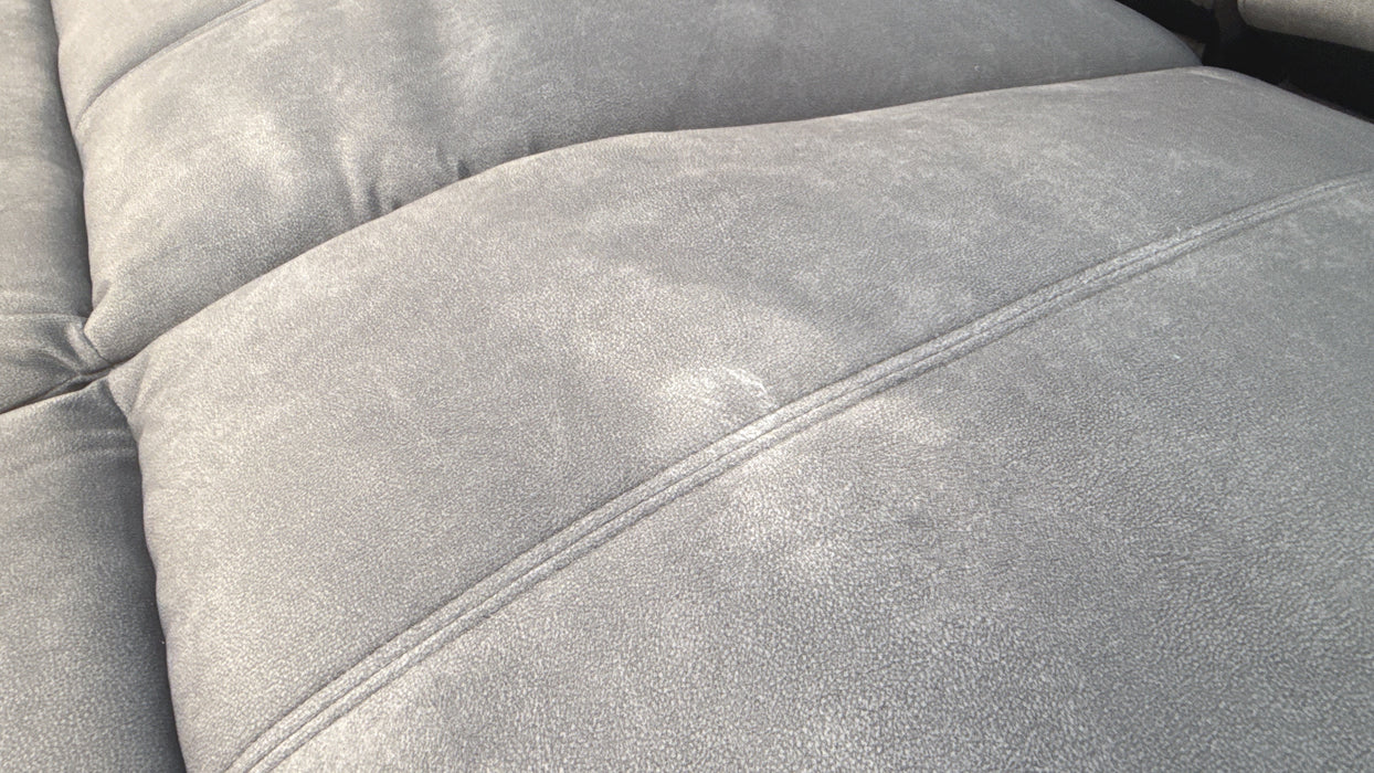 Sofology Allure Fabric 2.5 Seater Power Recliner/Headrest Lumbar Support in Lifestyle Flecked Charcoal