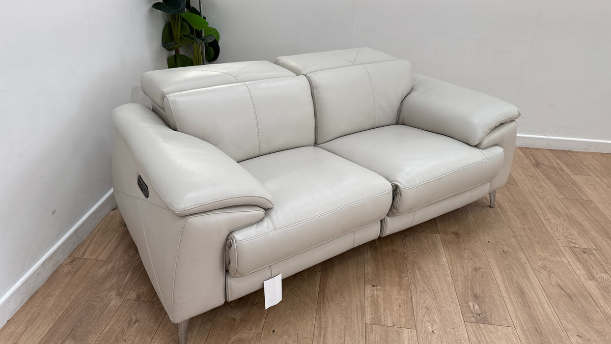 DFS Caldo 2 Seater Sofa Recliner In New Club Fossil