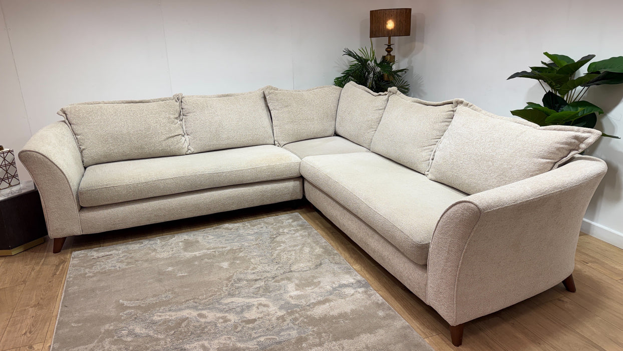 Sofology Scintillate Fabric 3 Corner 3 in Enzo Cream/Natural Mix
