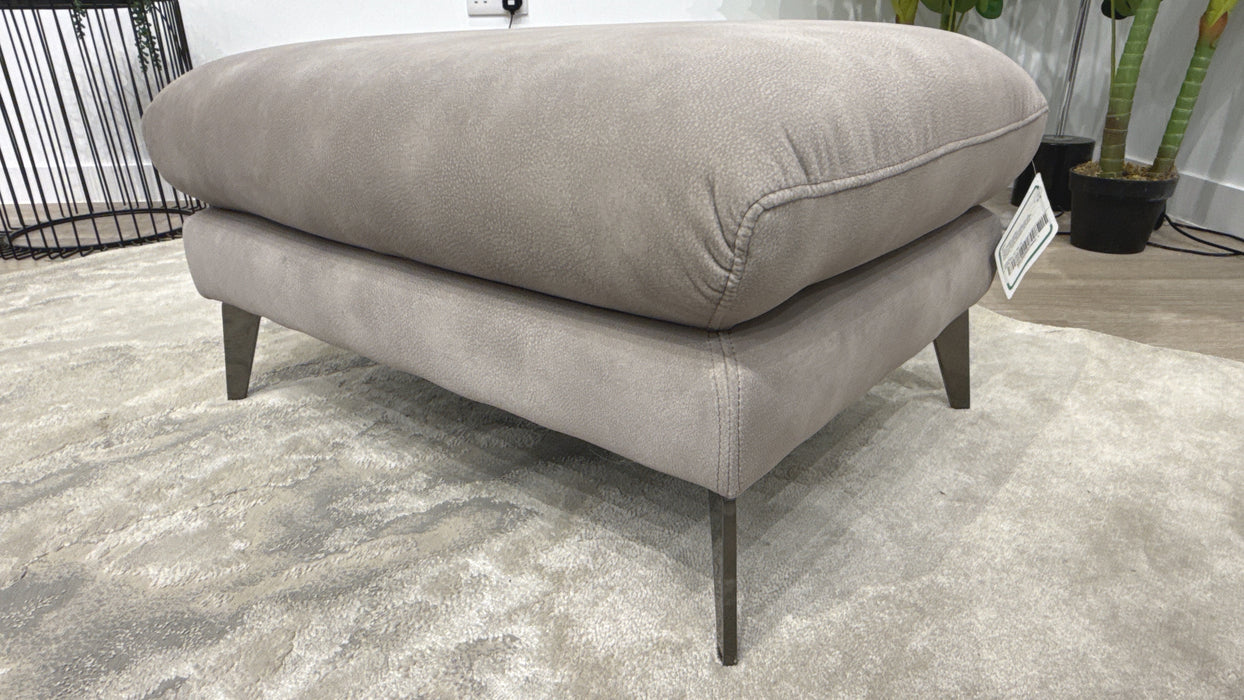 Sofology Adler Fabric Designer Footstool in Lifestyle Mottled Marble