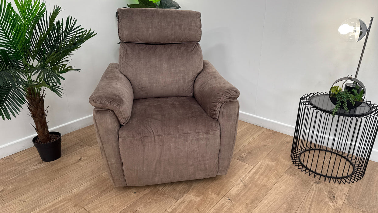 Sofology Parker Fabric Recliner in Heritage Cedar