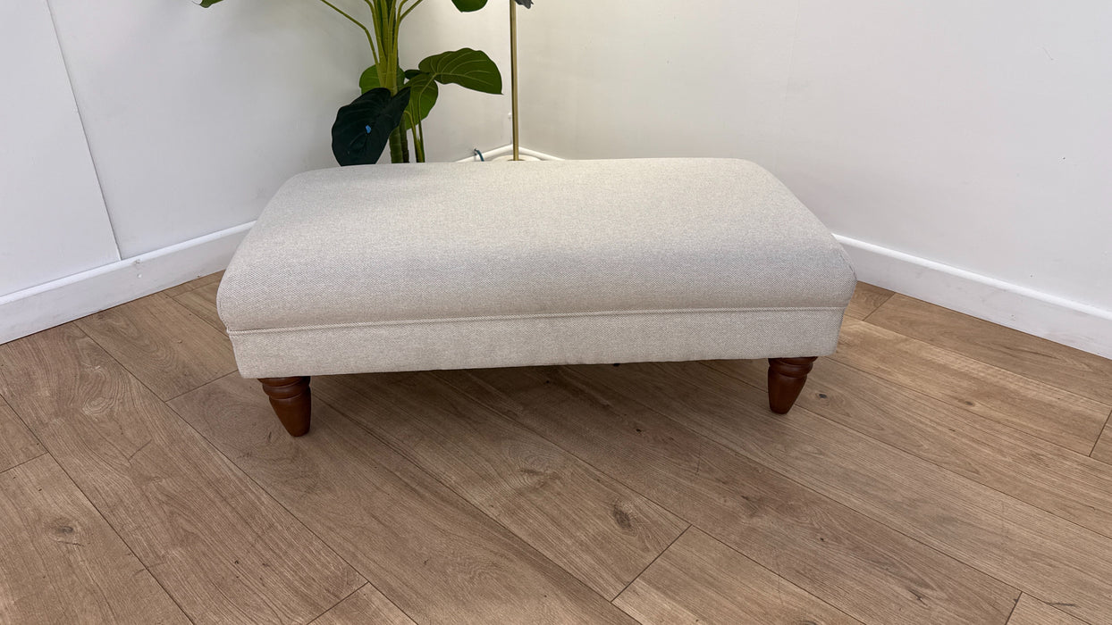 DFS Livie Fabric Footstool in Natural
