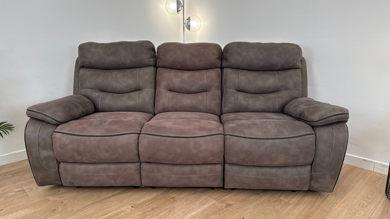 Vinson 3 Seater Fabric Manual Recliner