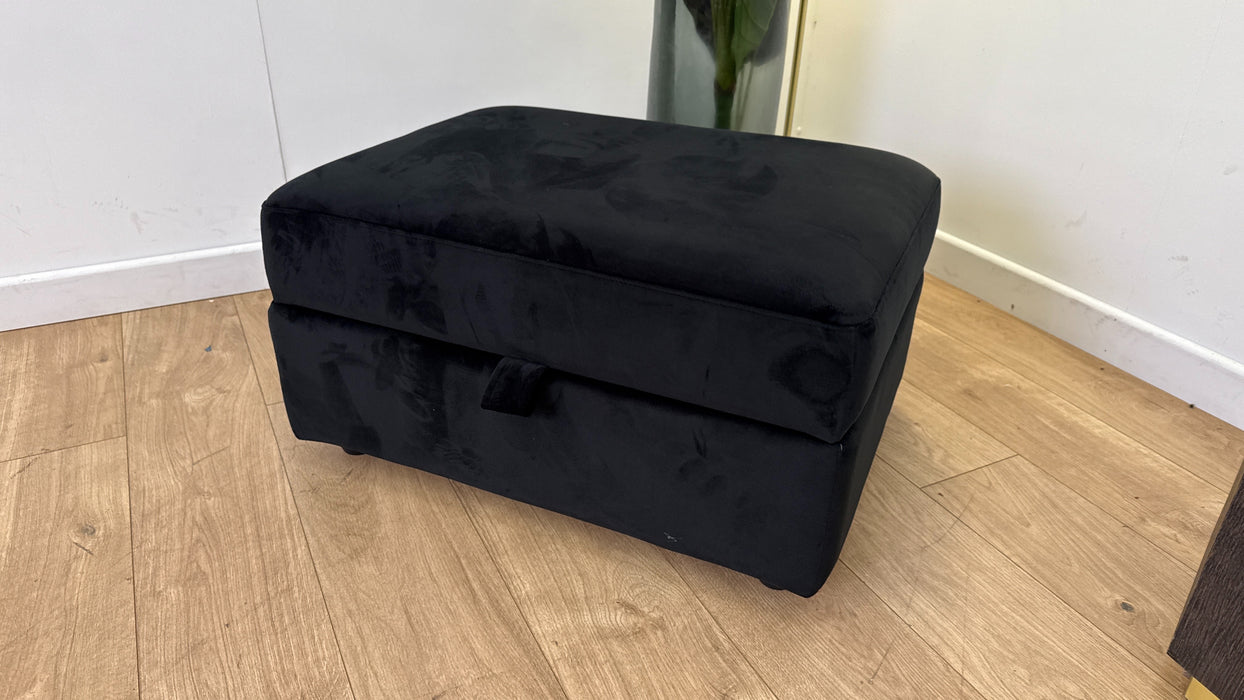 DFS Euphoria Large Storage Footstool in Black