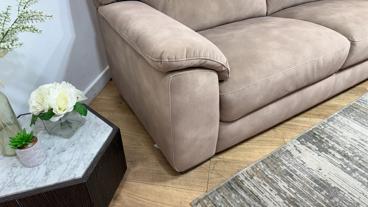 Sofology Santina Fabric 3 Seater in Lifestyle Mottled Latte