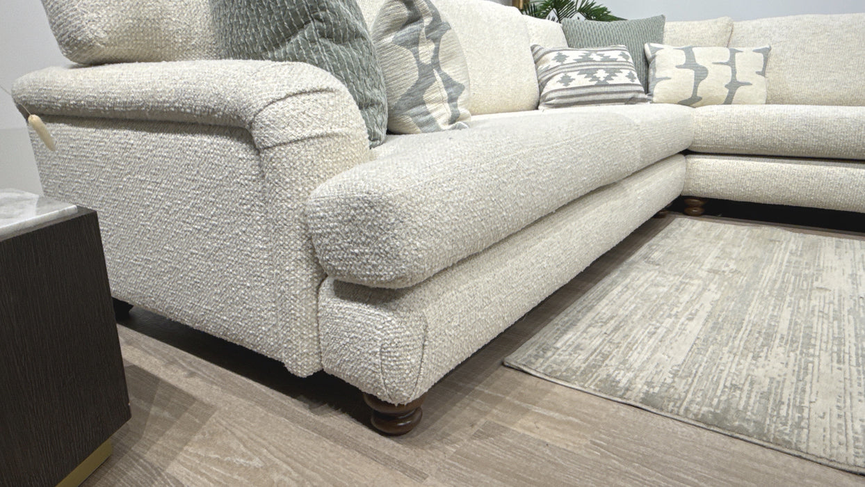 Sofology Hampton 3 Corner 3 Fabric Sofa in Jaruco Oyster Mix