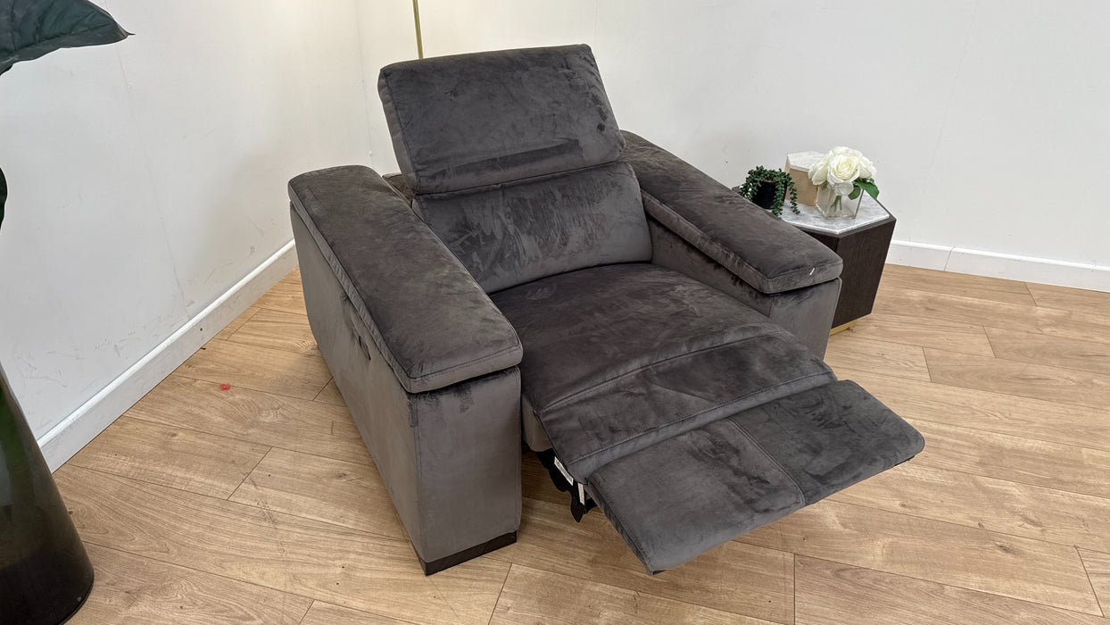 DFS Newbury Power Chair Silver