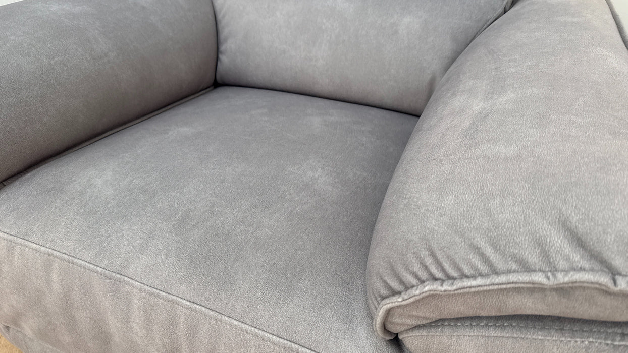 Sofology The Hugo Recliner Chair in Lifestyle Flecked Fabric Stone