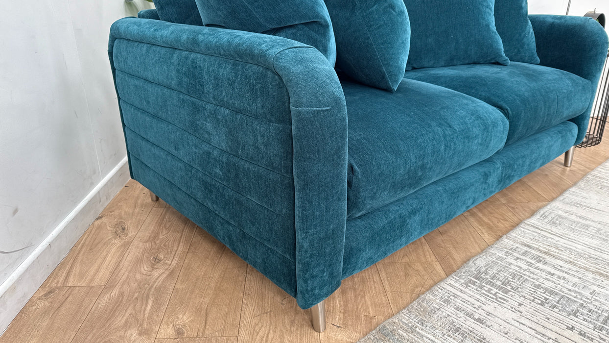 Sofology The Midland Hill 3 Seater Fabric Sofa in Chamonix Teal