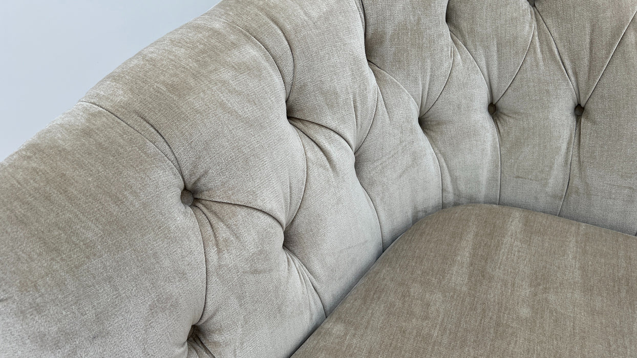 Bijou Love Seat Chamonix Hessian Luxe Mix