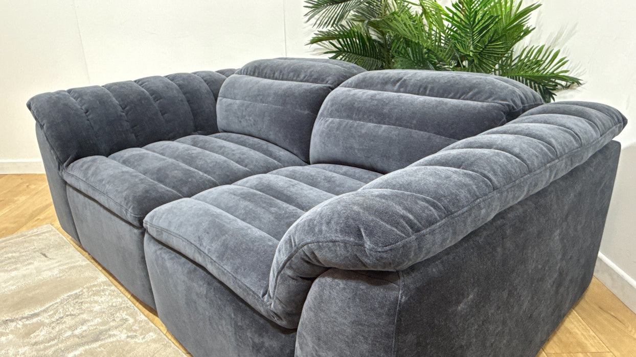 Sofology Olson Fabric 2 Seater in Relaxed Chenille Ink