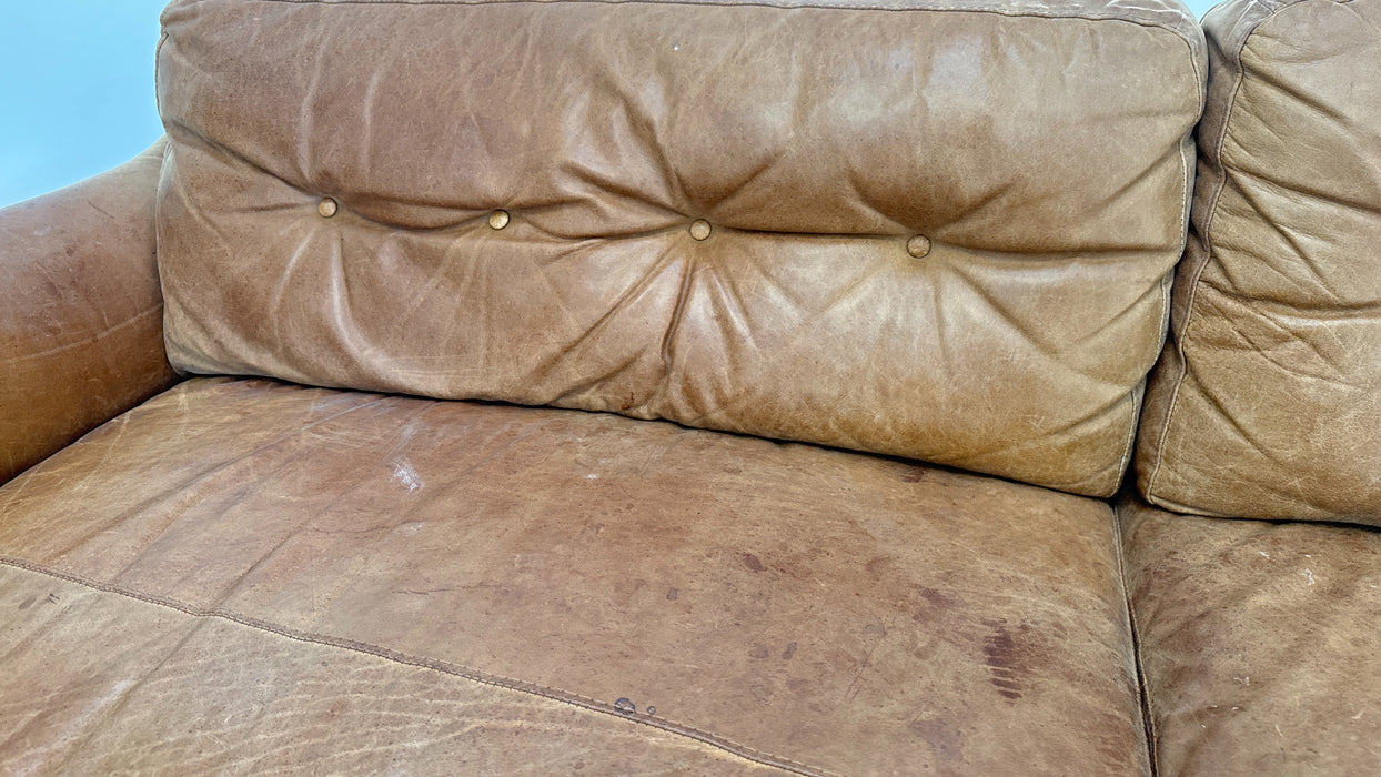 Cordelia 4 Seat - Leather Sofa - Texas Tan