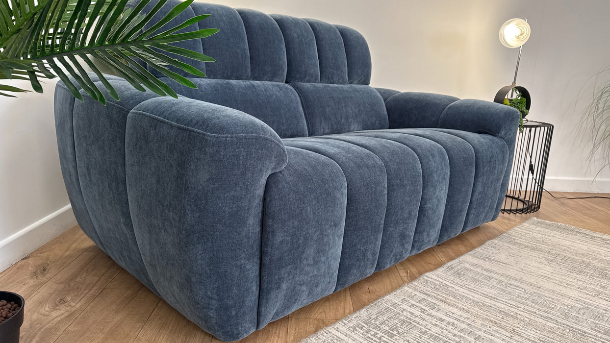 Sofology Nobu Fabric 2 Seater in Relaxed Chenille Denim