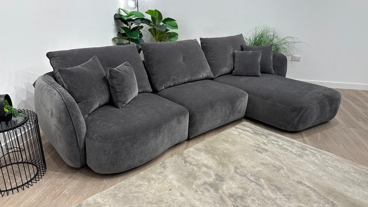 Sofology Sydney 4 Seater Chaise in Anthracite