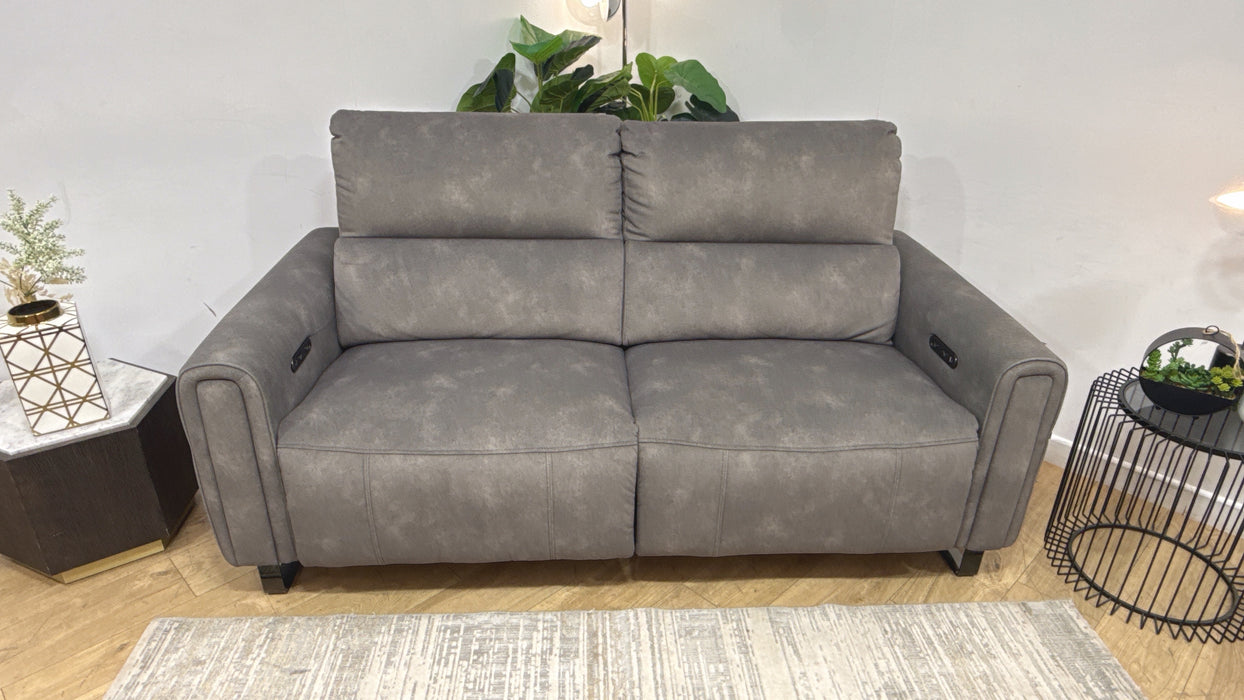 Sofology Ravello Fabric 2.5 Seater Power Recliner in Lifestyle Flecked Mocha