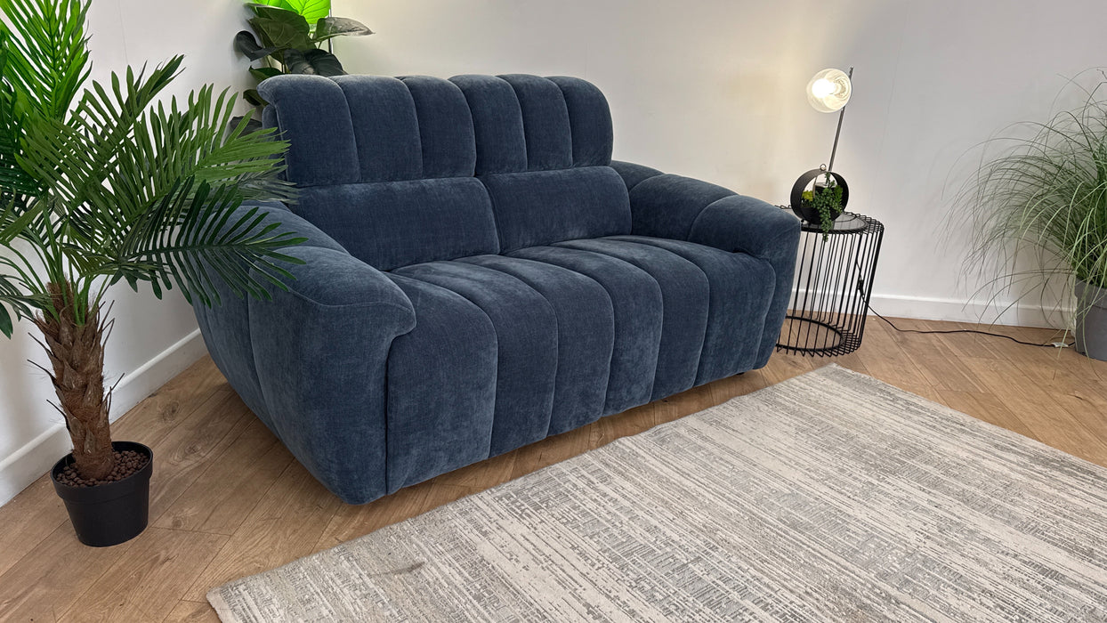 Sofology Nobu Fabric 2 Seater in Relaxed Chenille Denim