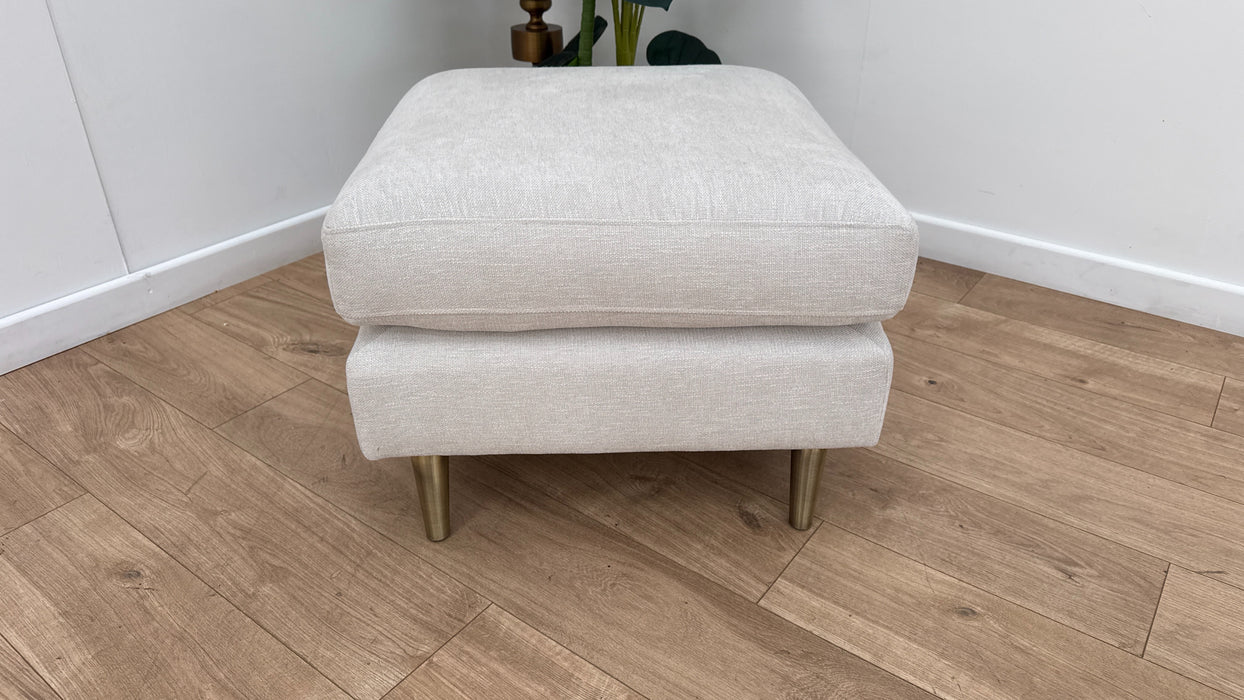 Sofology The Hackney Fabric Storage Footstool Memory Foam in Mini Boucle Natural