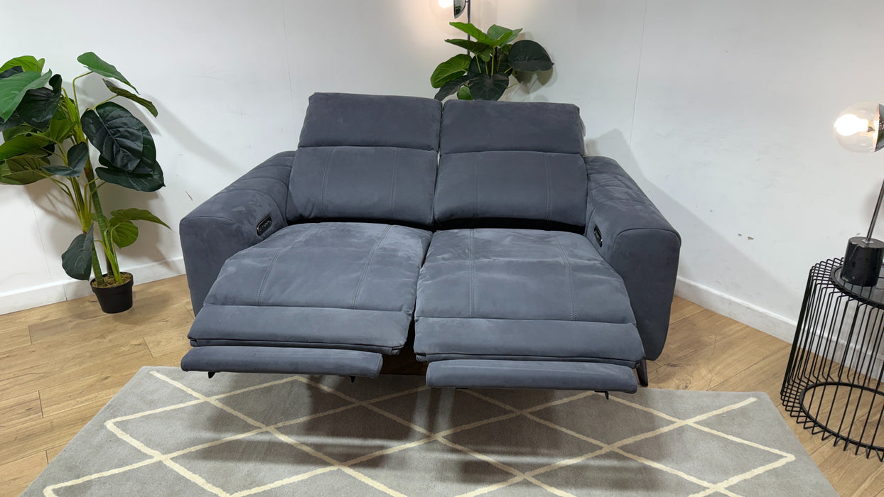 Allure 2 seater lifestyle  nubuck feel fabric  charcoal