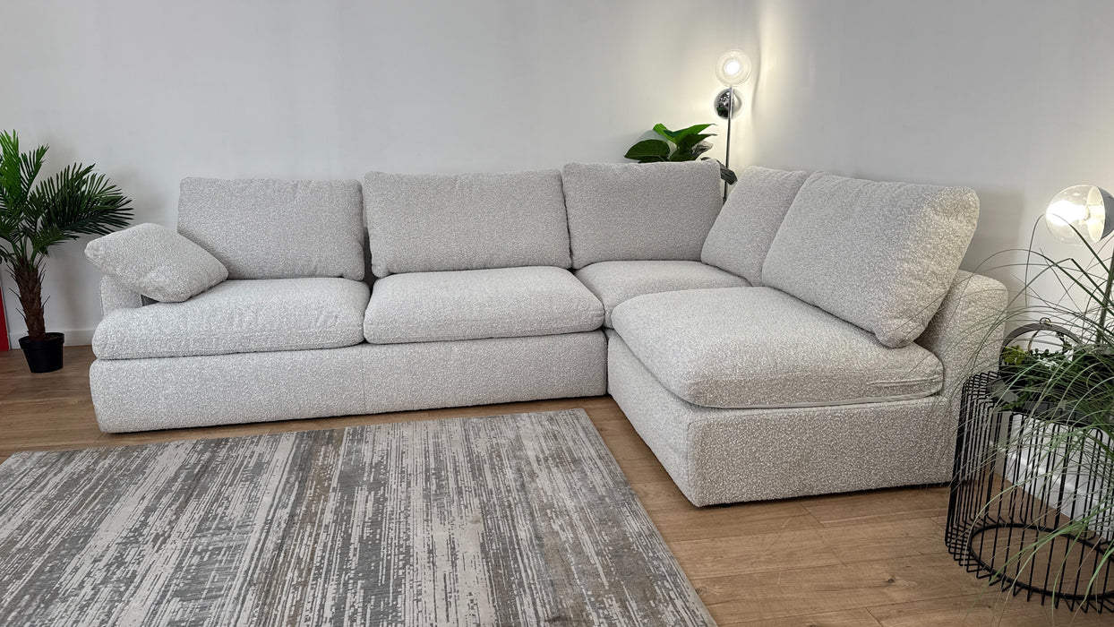 DFS The Airee Fabric Sofa in Neutral Bloom Neau