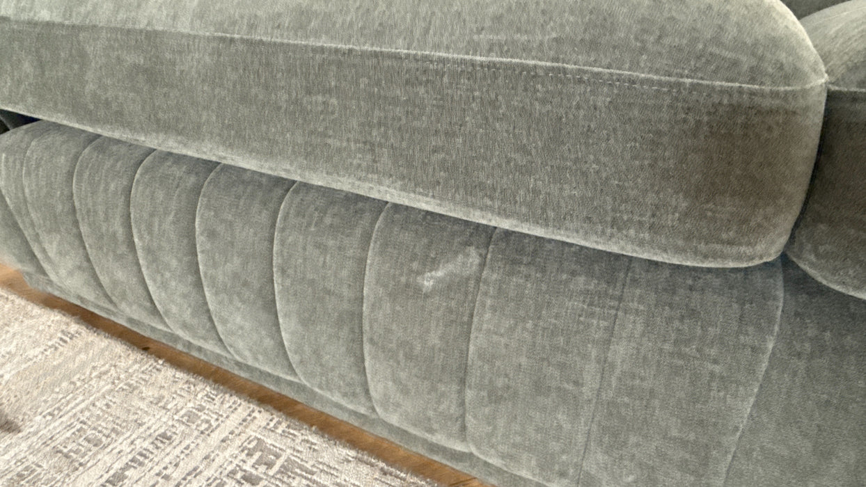 Sofology Astoria Fabric 4 Seater in Vintage Chenille Grey Sage Mix