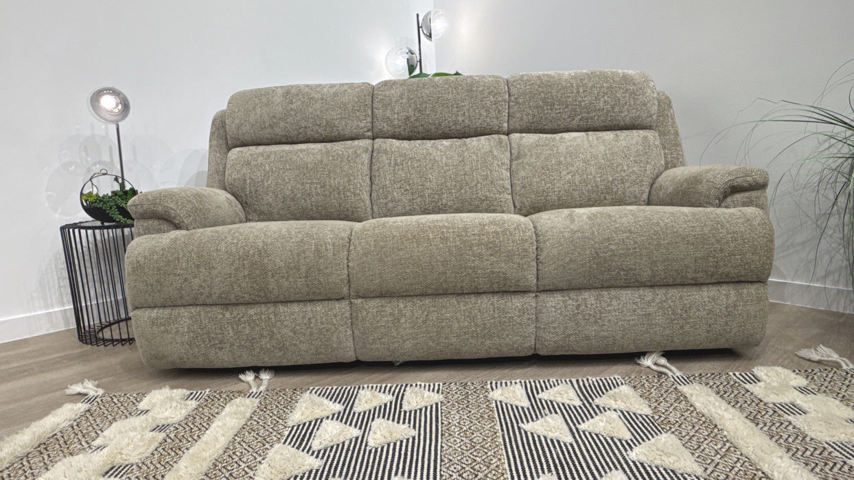 Sofology Gracie Fabric 3 Seater in Hopsack Chenille Linen