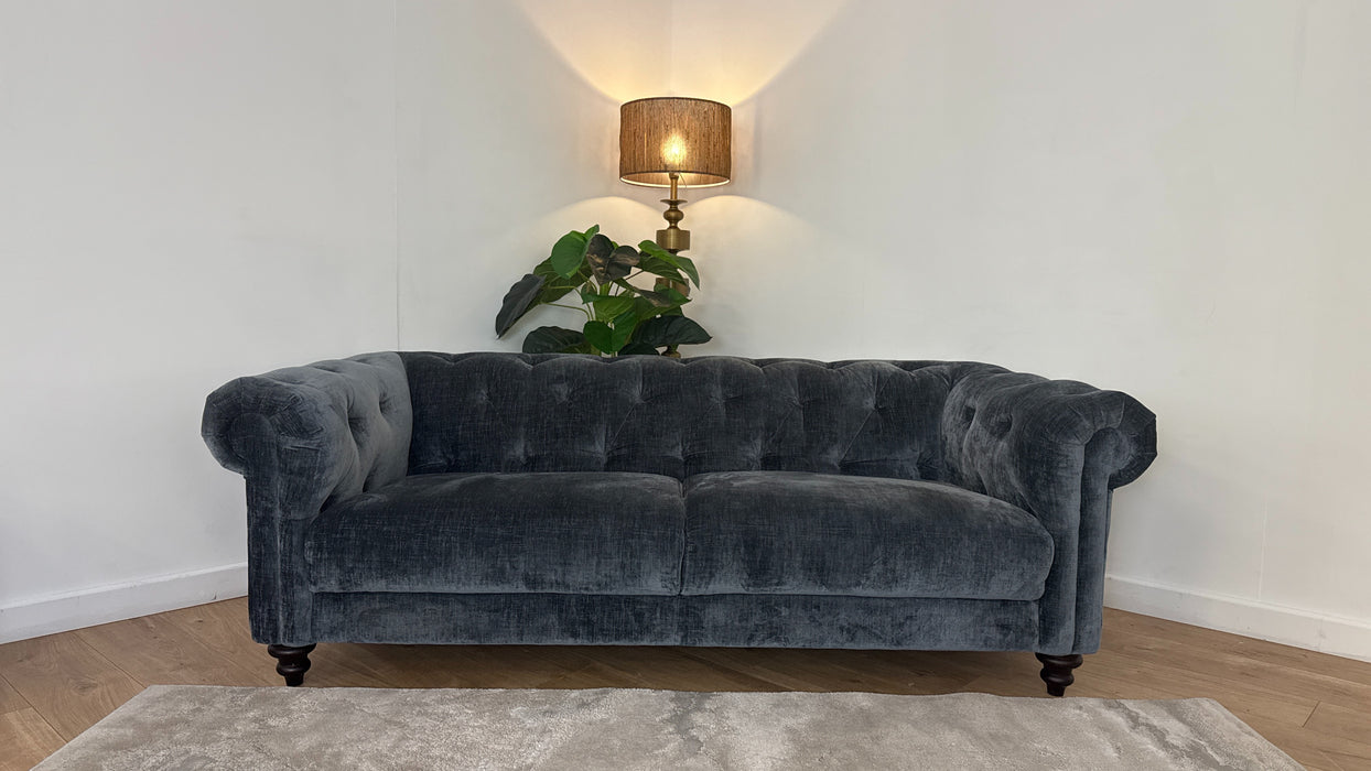 Sofology Kensington Fabric 3 Seater in Charcoal All Over