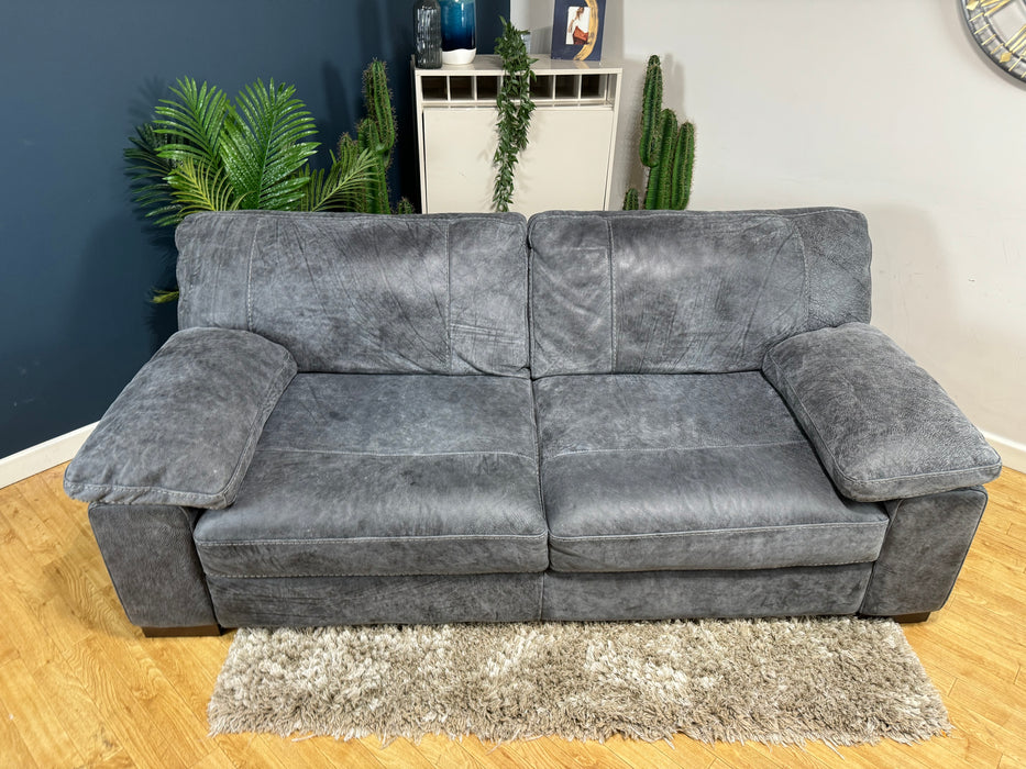 Linara Leather 3 Seater - Utah Grey (WA2)