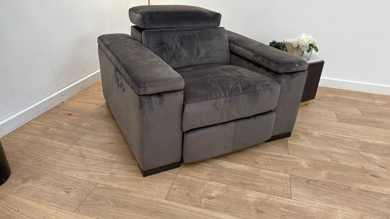 DFS Newbury Power Chair Silver