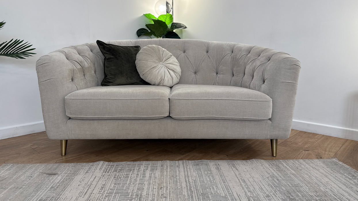 Sofology The Gatsby Fabric 2 Seater in Soft Chenille Linen Mix