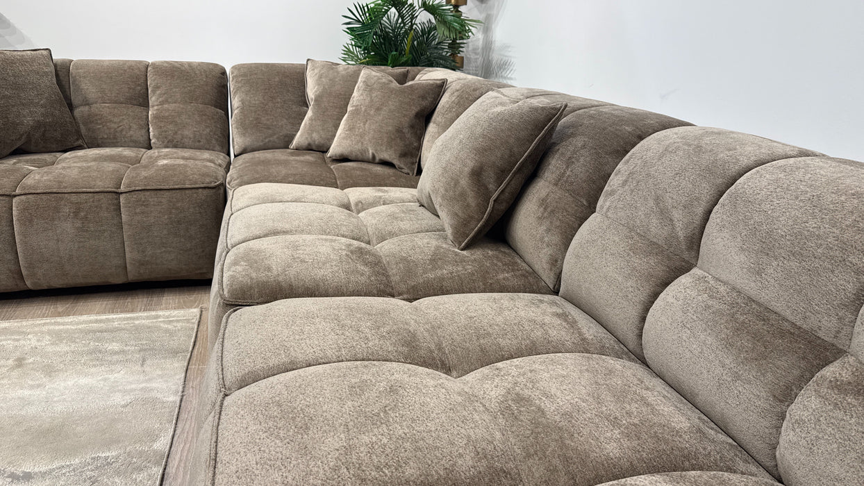 Sofology Moritz Fabric Corner in Mocha