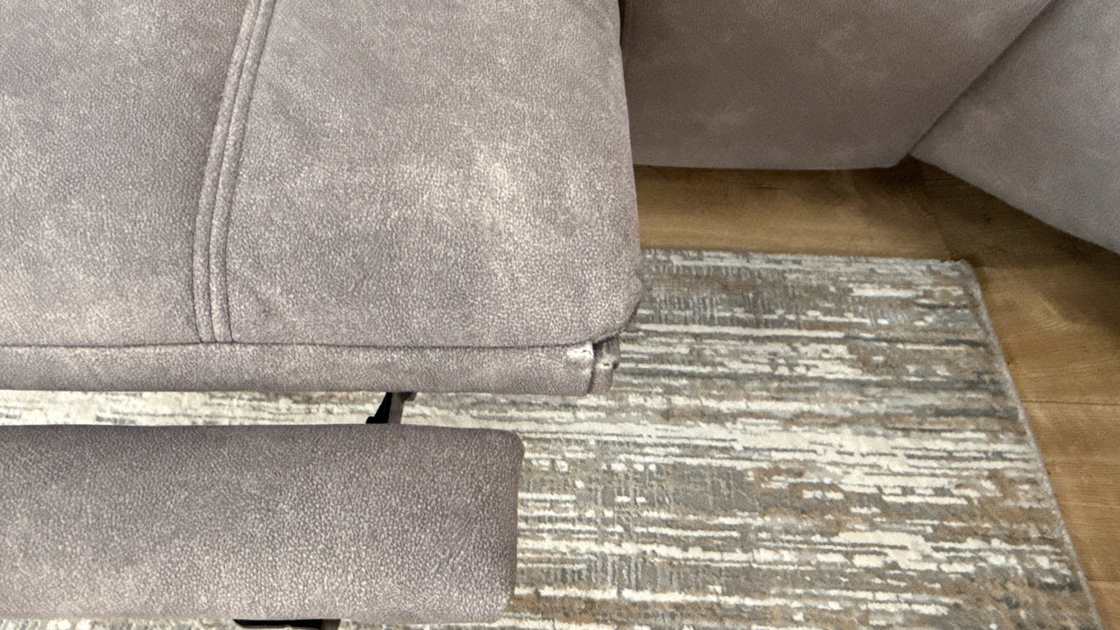 Sofology The Ravello Fabric 1 Corner 2 Power Recliner/Headrest Lumbar in Lifestyle Flecked Mineral Green