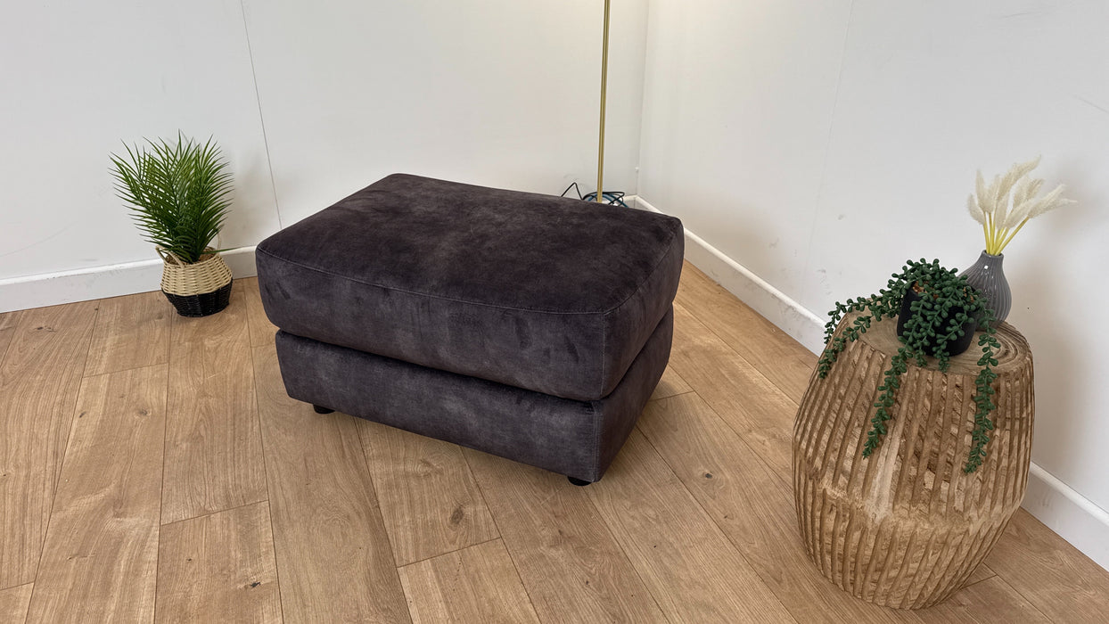 Radleigh Footstool - Fabric - Decent Charcoal