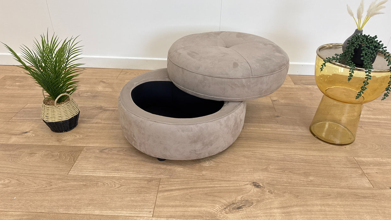 Cadenza Storage Footstool - Fabric  - Tara Nutmeg