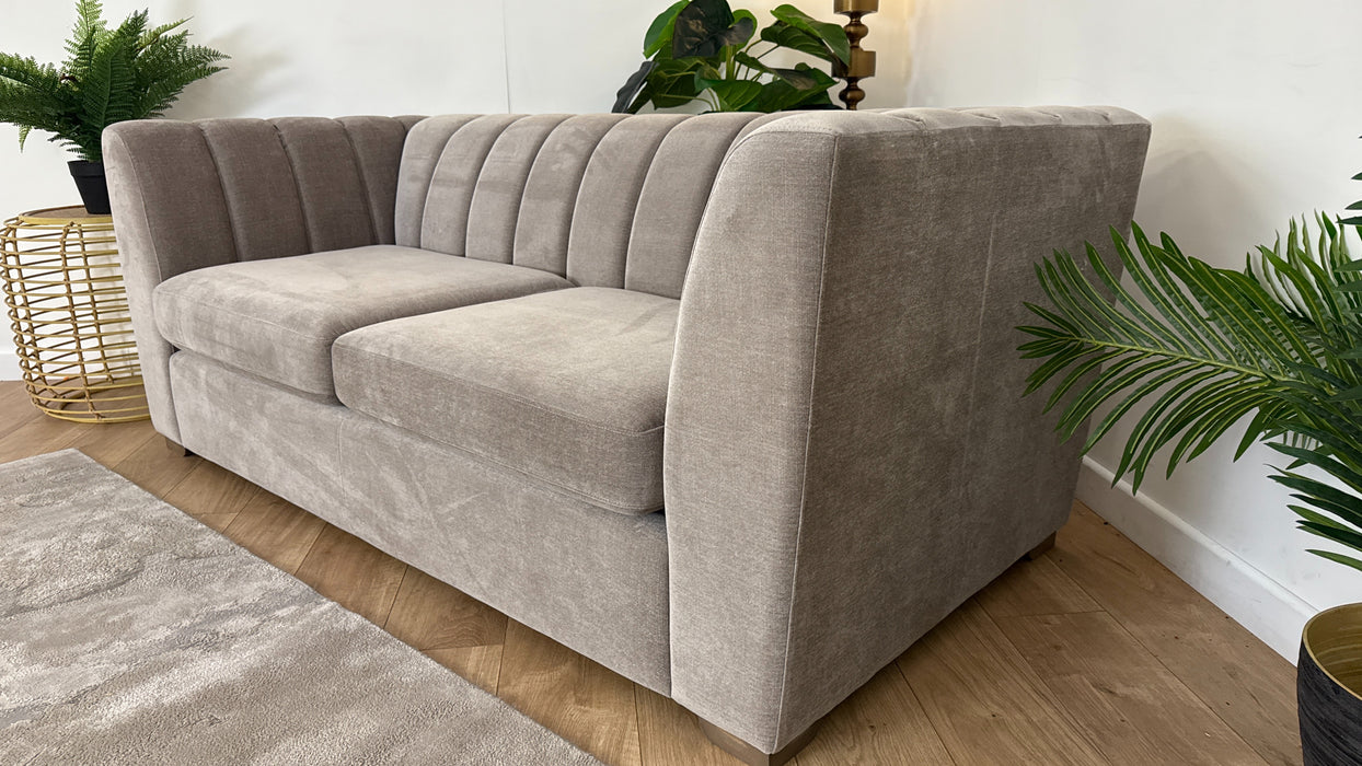 Sofology Downtown 3 Seater Sofa Bed in Soft Chenille Wicker