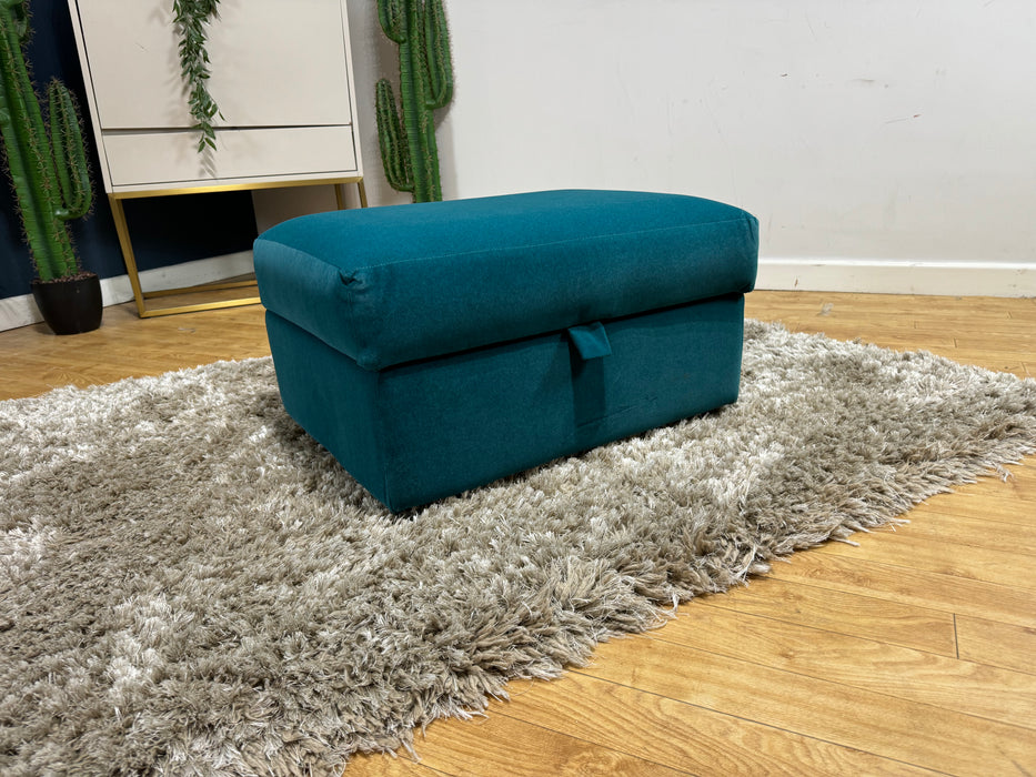 Finchley Storage Footstool Nordic Teal (WA2)