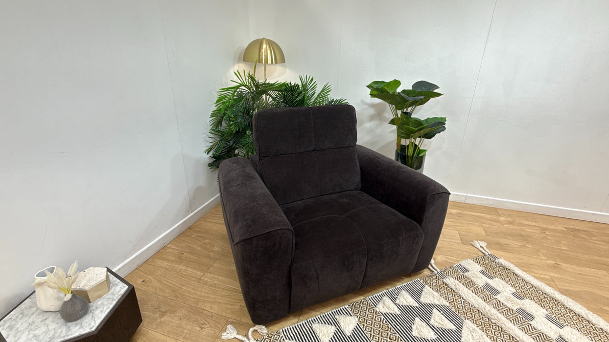 Sofology The Riviera Fabric Loveseat in Relaxed Chenille Raisin