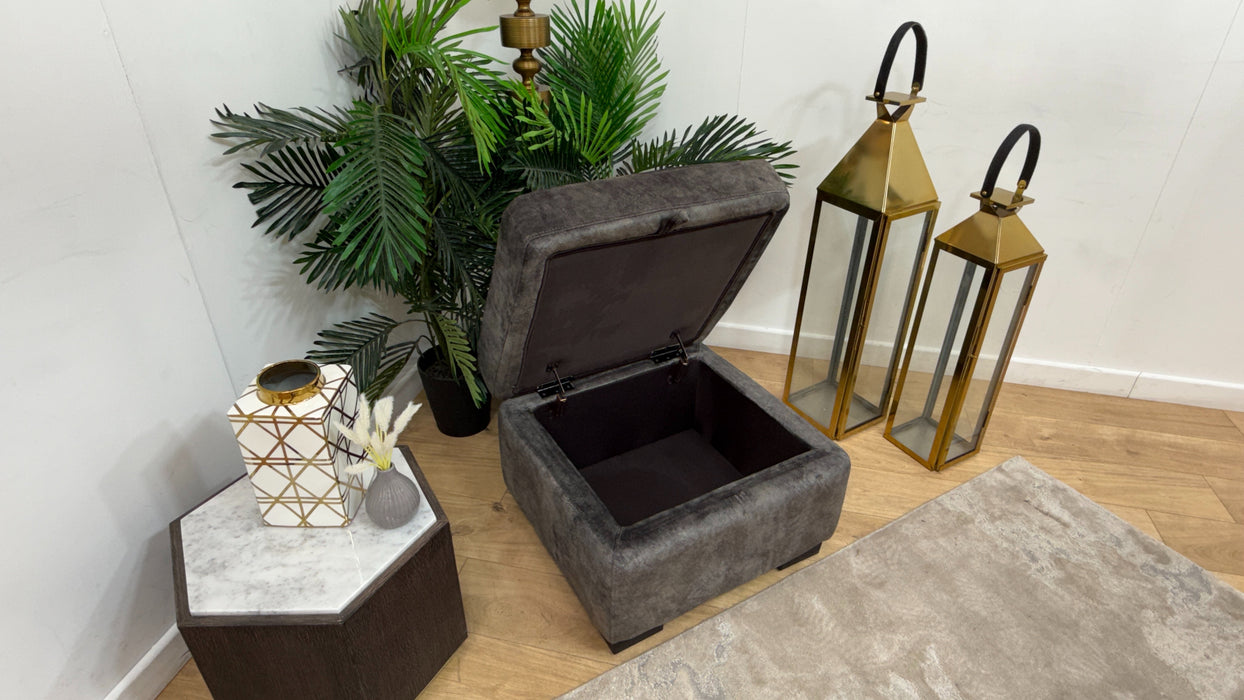 DFS Trek Storage Footstool in Grey