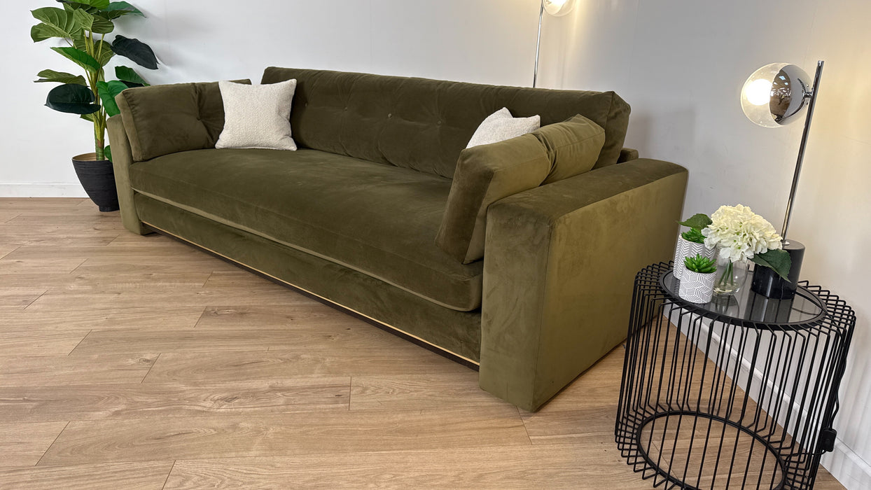 Brompton Grande Sofa - Olive