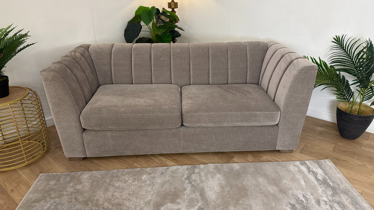 Sofology Downtown 3 Seater Sofa Bed in Soft Chenille Wicker