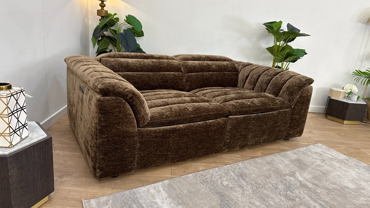 Sofology 2 Seater Power Recliner/Headrest in Carson Fabric