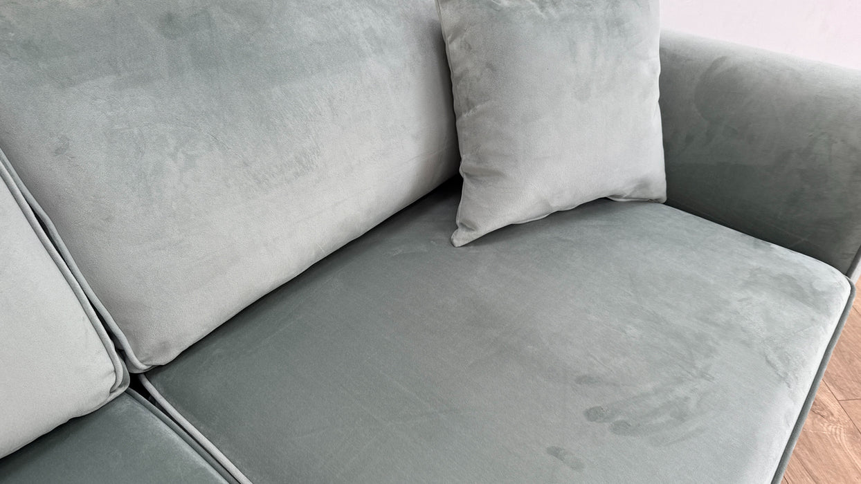 Sofology Keswick Fabric 2 Seater Sofa Bed in Deluxe Velvet Green