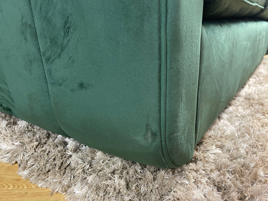 Islington 3 Seater Sofabed Sleek Green Fabric All Over (WA2)